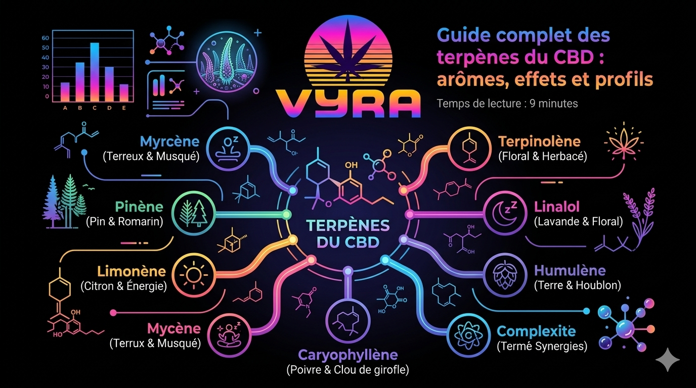 Guide complet des terpènes du CBD : arômes, effets et profils Image